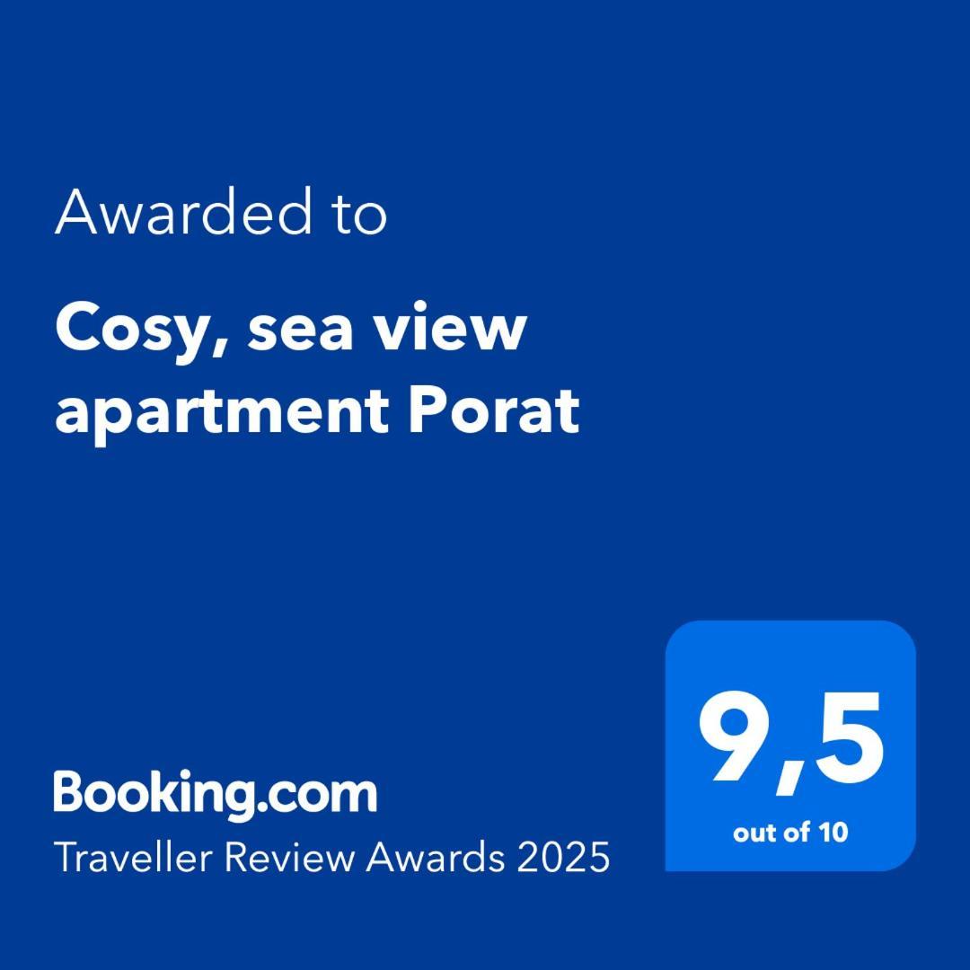 Cosy, Sea View Apartment Porat Porat  Kültér fotó